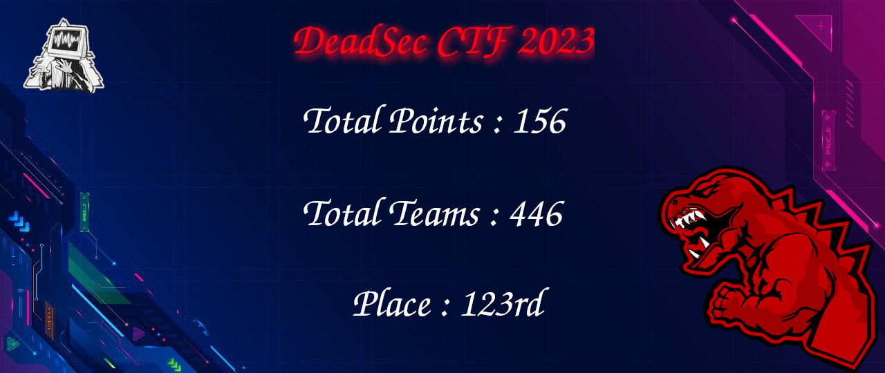 Result DeadSec CTF 2023